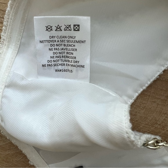 Retrofete Loris Tweed Bralette in White - Picture 5 of 7